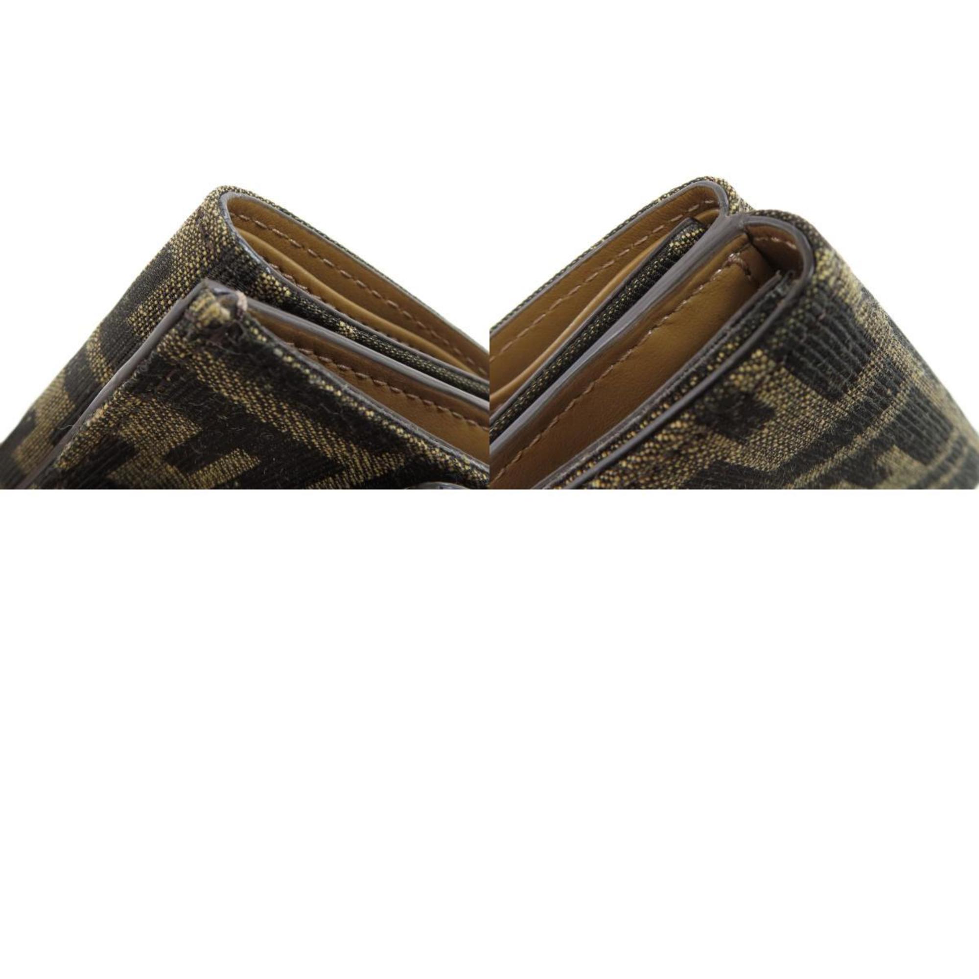 FENDI Zucca pattern bi-fold wallet canvas women's