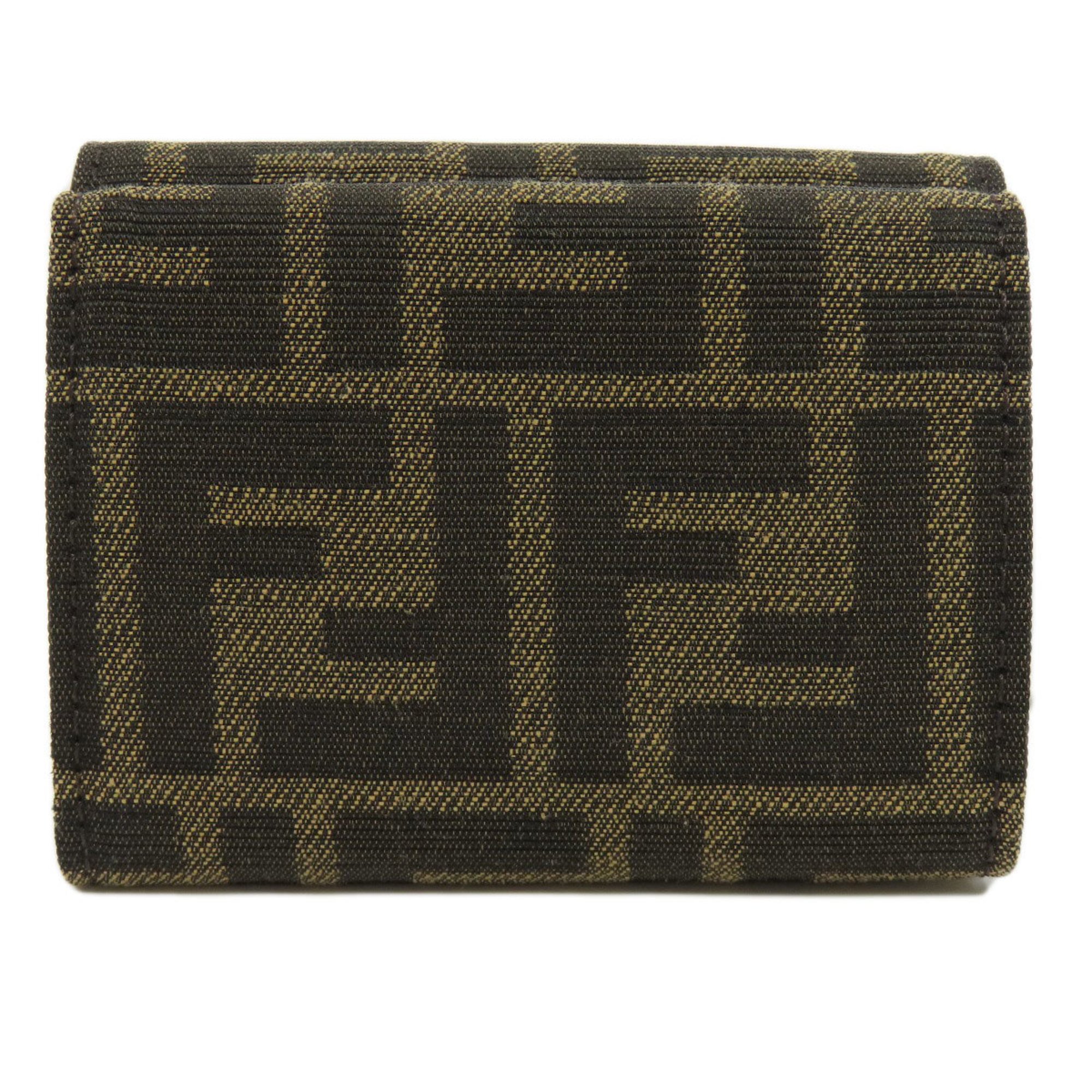 FENDI Zucca pattern bi-fold wallet canvas women's