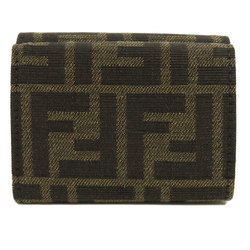 FENDI Zucca pattern bi-fold wallet canvas women's