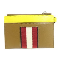 BALLY Bally Stripe Wallet/Coin Case Leather Women's