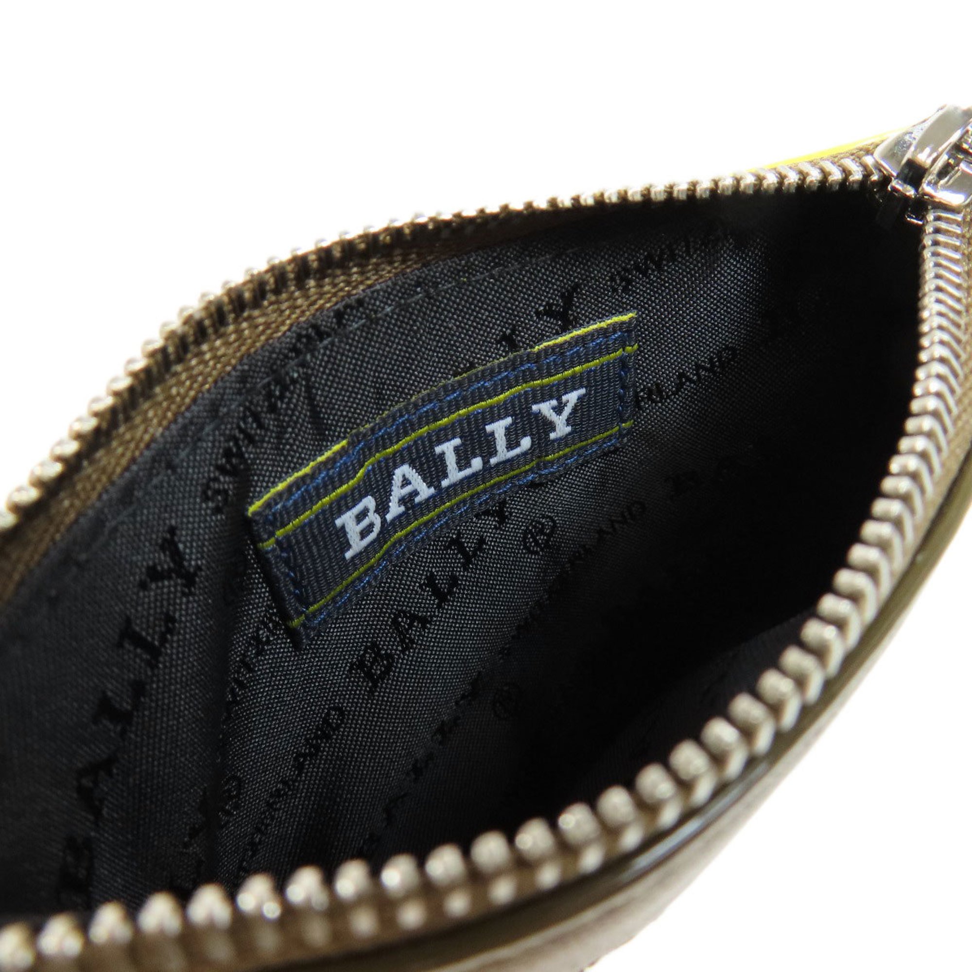 BALLY Bally Stripe Wallet/Coin Case Leather Women's