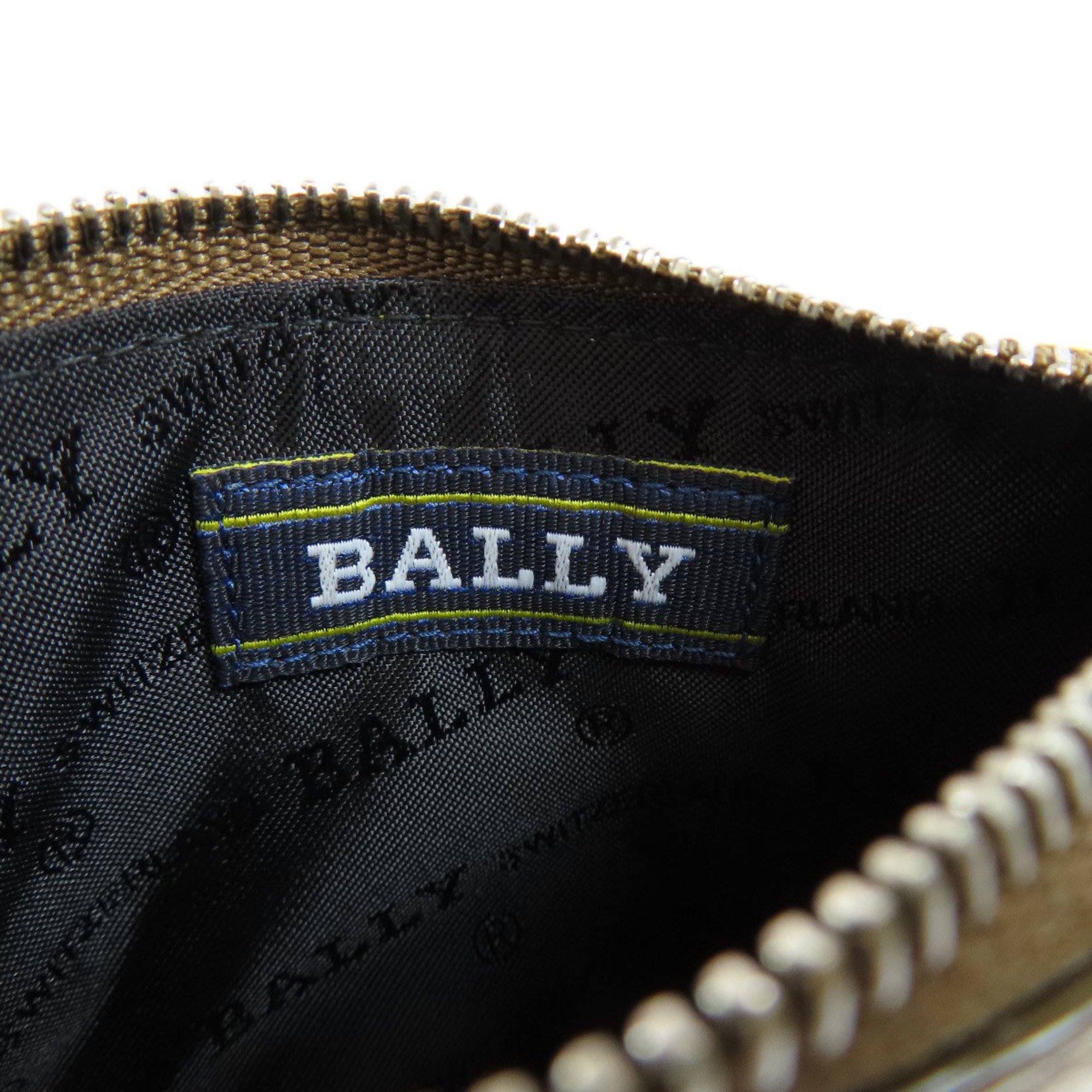 BALLY Bally Stripe Wallet/Coin Case Leather Women's