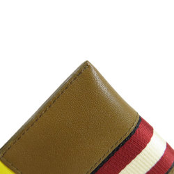 BALLY Bally Stripe Wallet/Coin Case Leather Women's