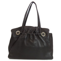 BVLGARI Tote Bag Leather Women's