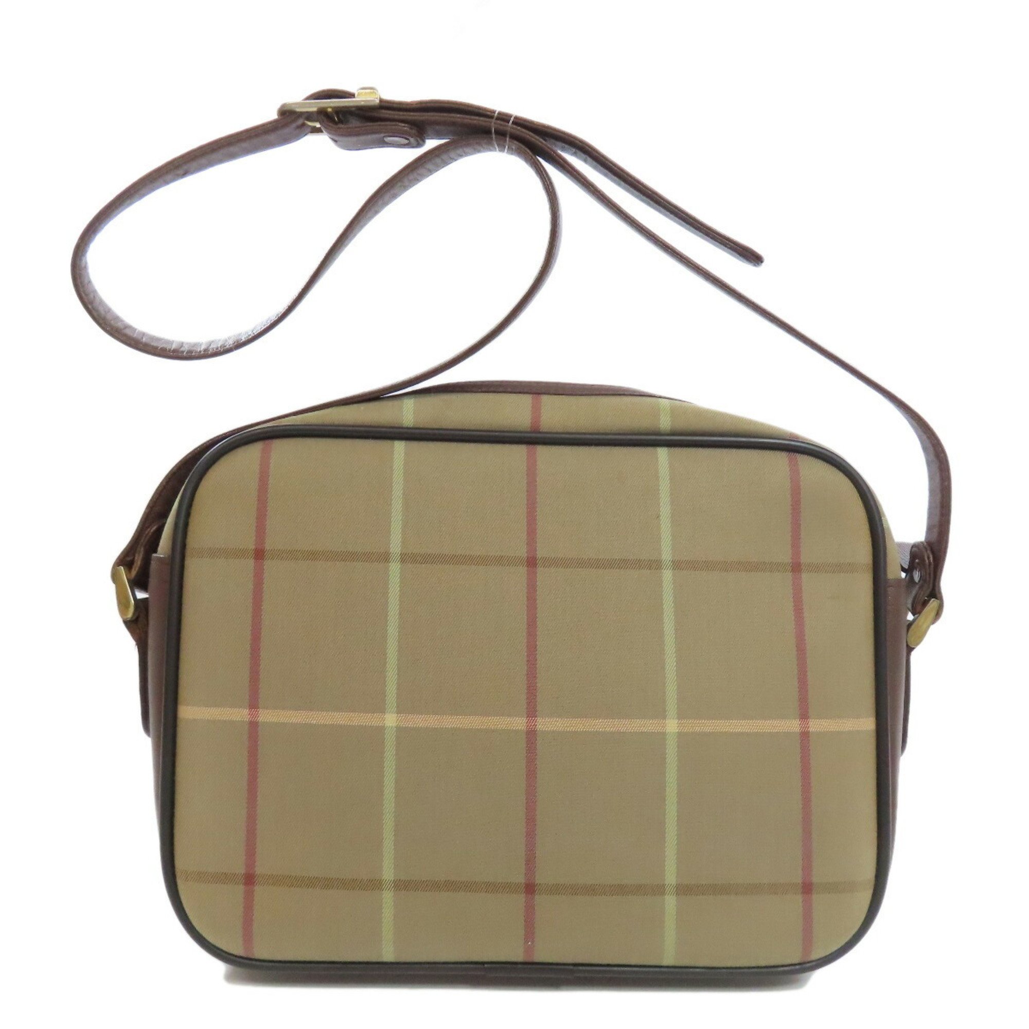 Burberry Checked Shoulder Bag Canvas Women's BURBERRY