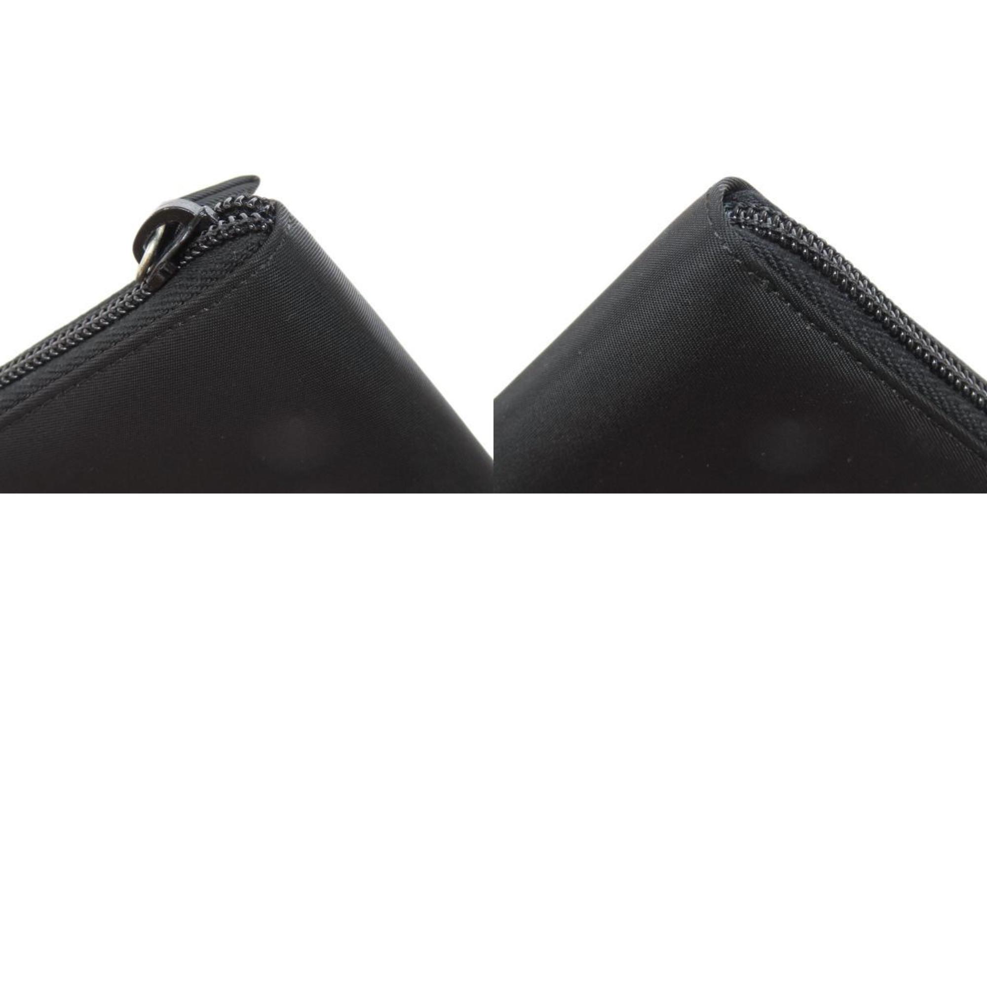 Prada metal fittings long wallet nylon material women's PRADA