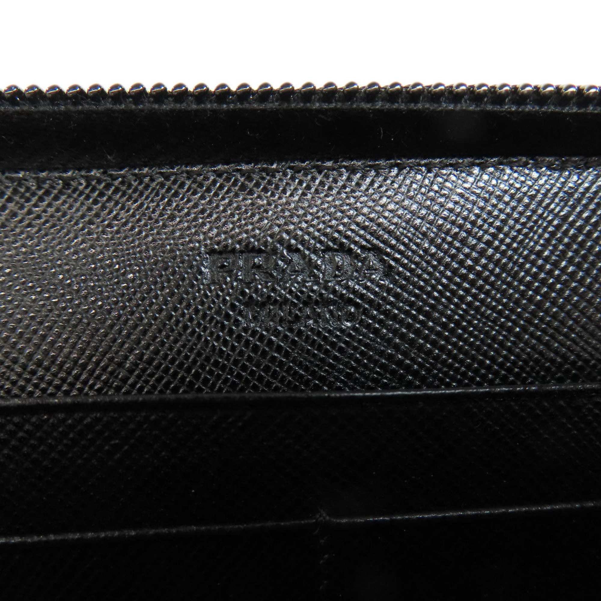 Prada metal fittings long wallet nylon material women's PRADA