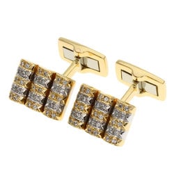 Piaget Diamond Cufflinks K18 Yellow Gold Men's PIAGET