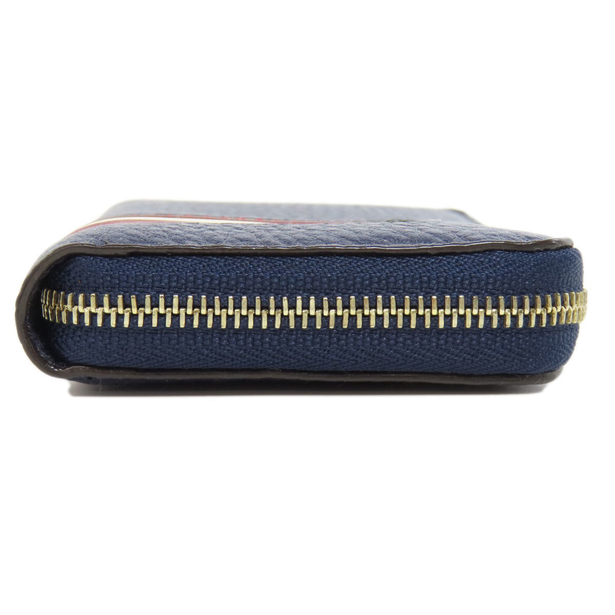 BALLY Bally Stripe Wallet/Coin Case Leather Women's