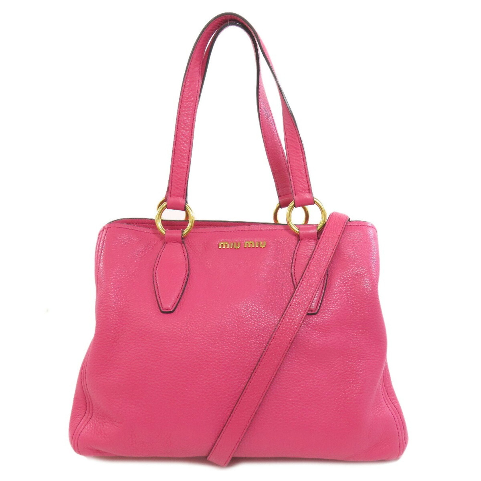 Miu Miu Miu Leather Tote Bag for Women MIUMIU