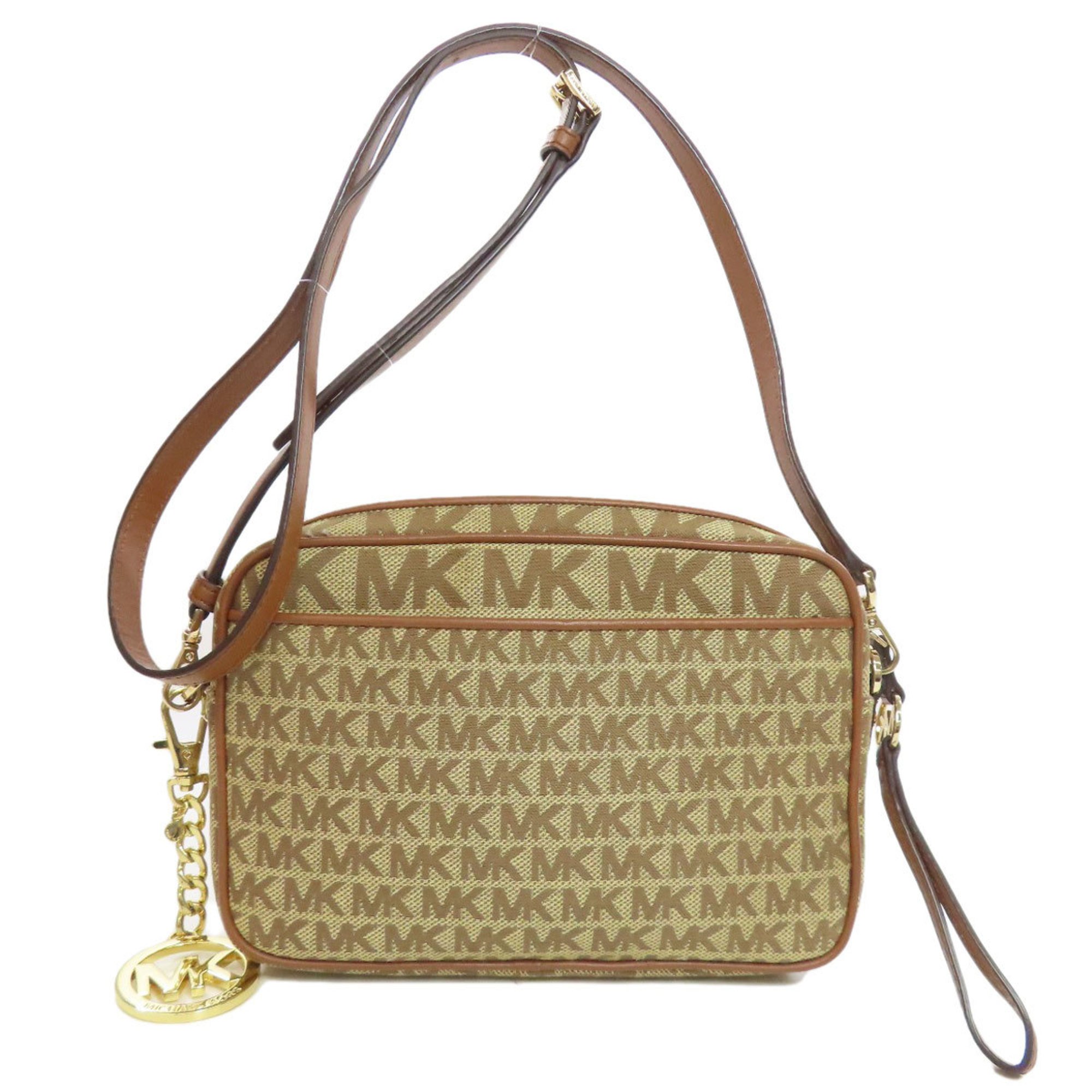 Michael Kors MK Signature Shoulder Bag Canvas Women's