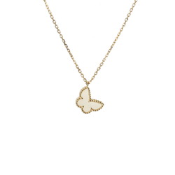 VAN CLEEF & ARPELS Sweet Alhambra Papillon Shell VCARF69300 Women's 18K Yellow Gold Necklace