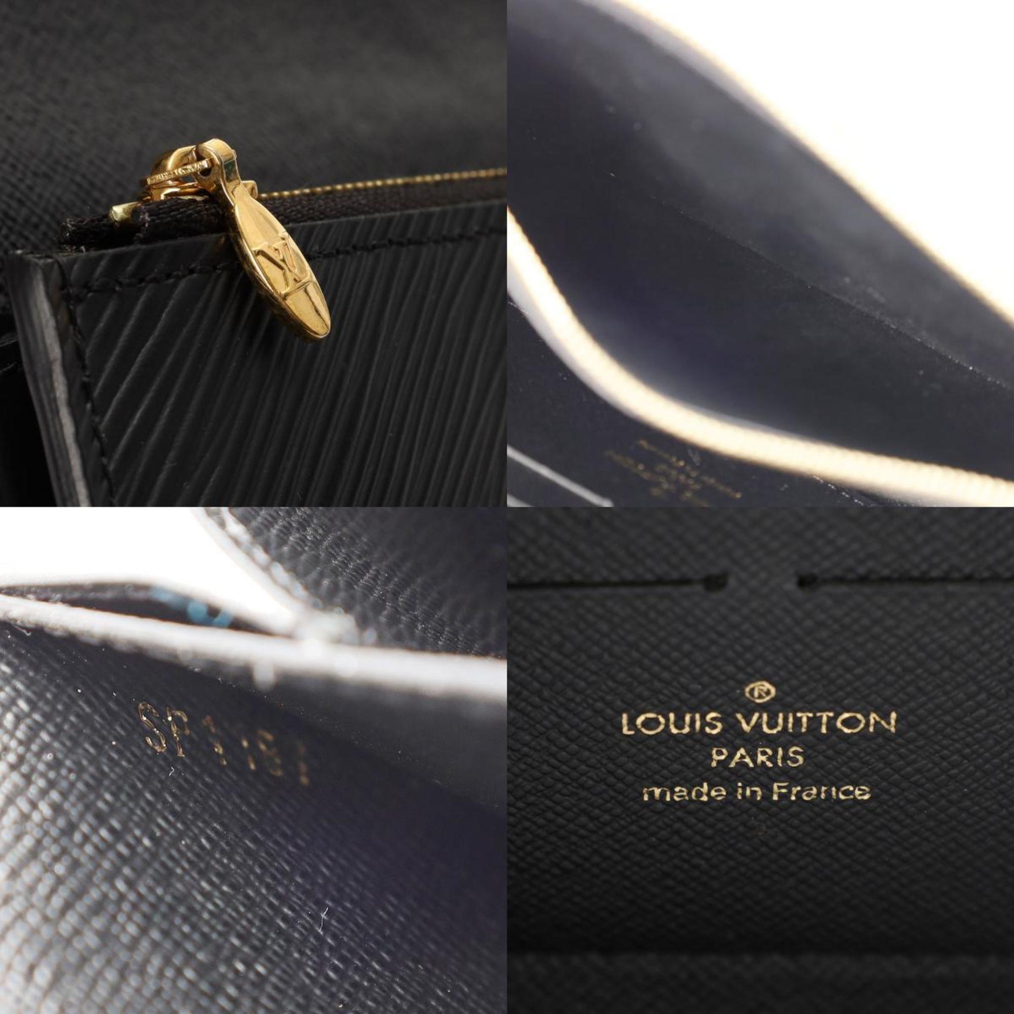 LOUIS VUITTON Epi Portefeuille Twisted Chain Hummingbird Sequins Black - Women's Leather Wallet