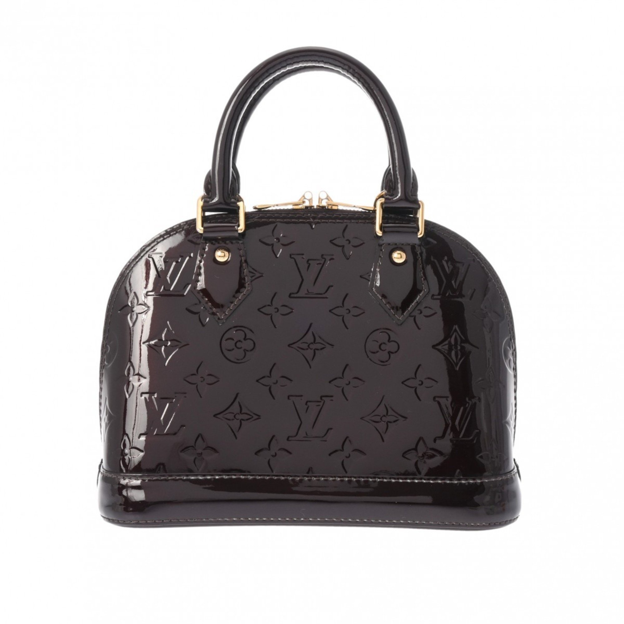 LOUIS VUITTON Vernis Alma BB Amarante M91678 Women's Monogram Bag