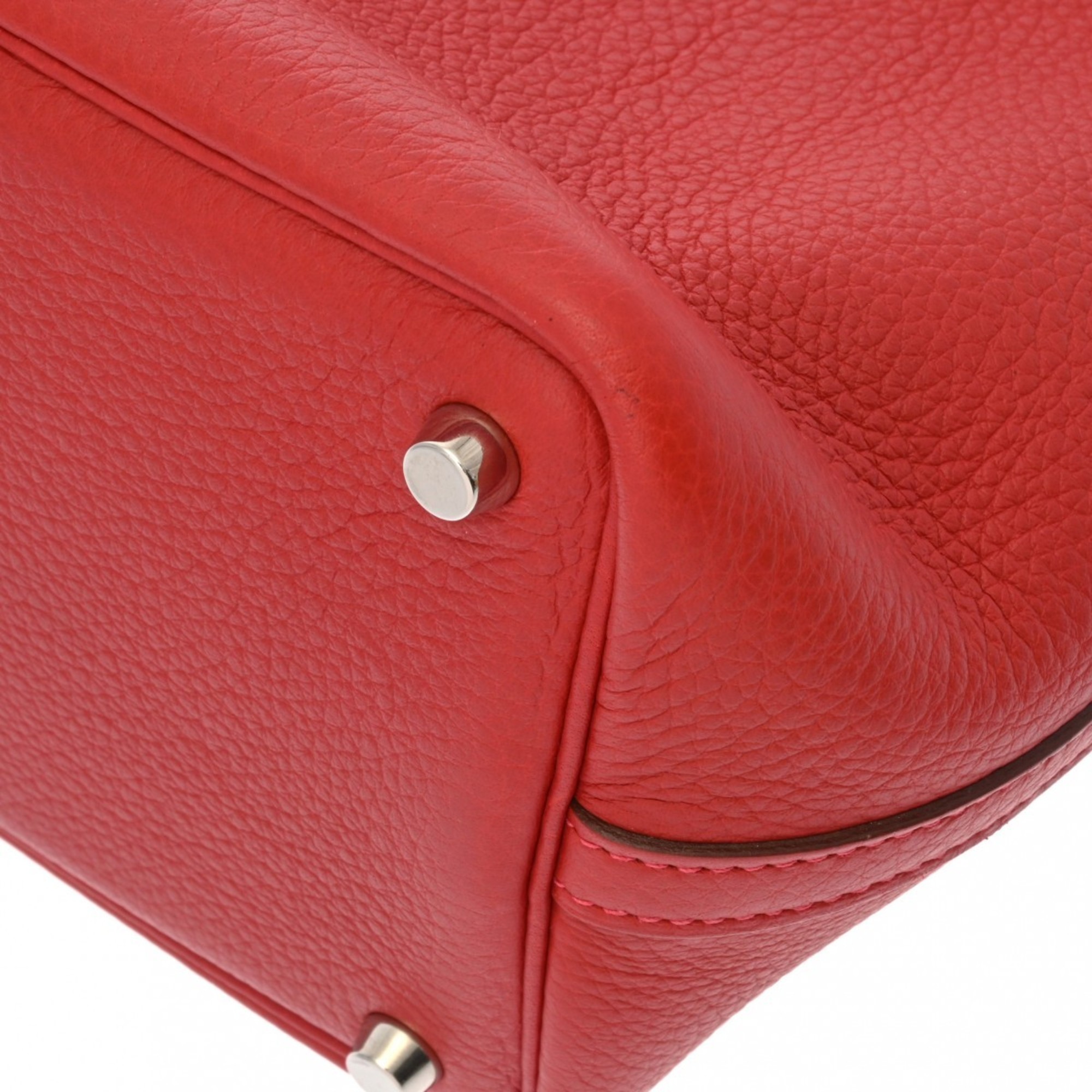 HERMES Hermes Picotin PM Rouge Garance □I stamp (around 2005) Women's Taurillon Clemence handbag