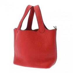 HERMES Hermes Picotin PM Rouge Garance □I stamp (around 2005) Women's Taurillon Clemence handbag