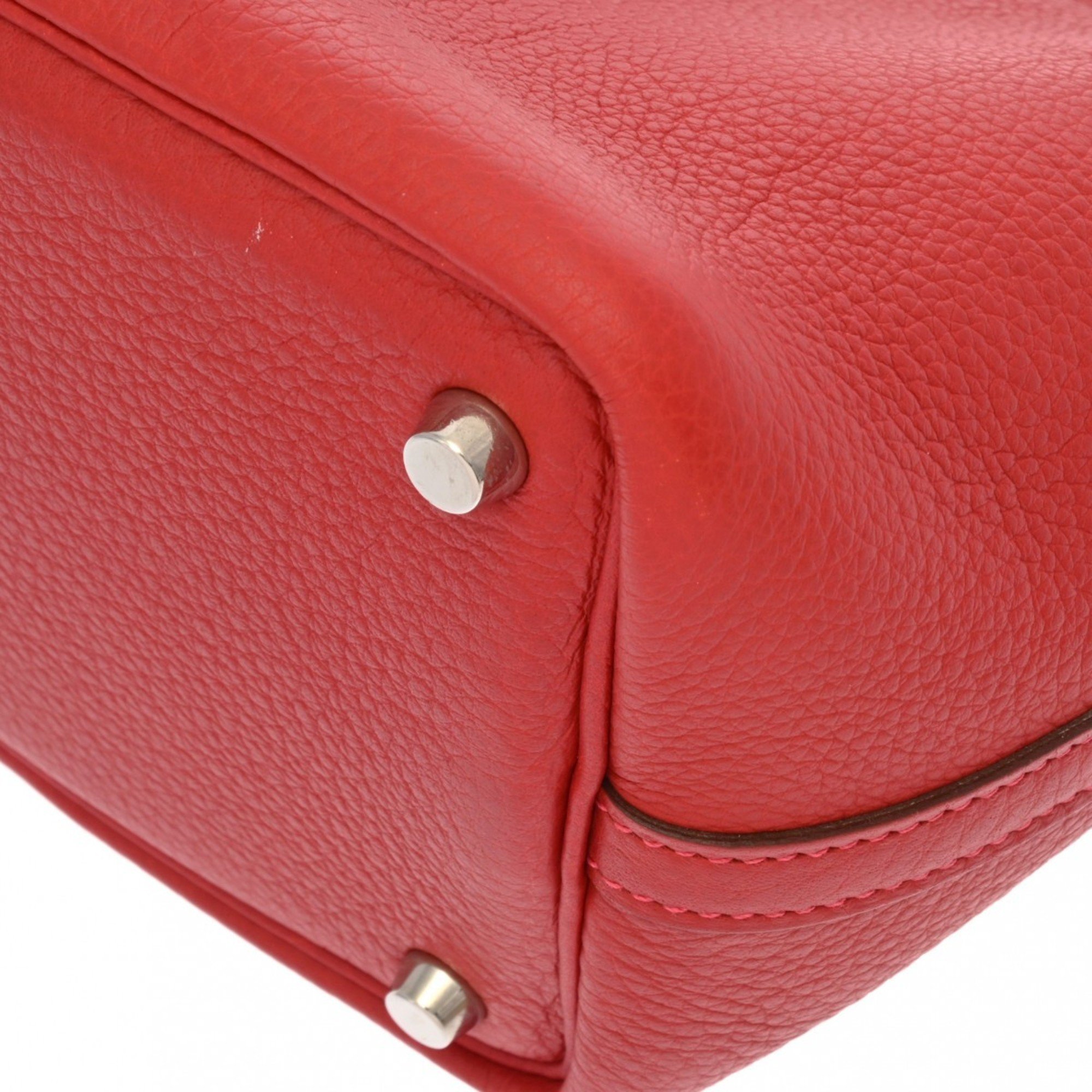 HERMES Hermes Picotin PM Rouge Garance □I stamp (around 2005) Women's Taurillon Clemence handbag