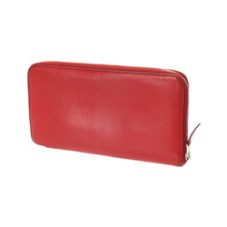 HERMES Azap Long Silk In Red P Stamp (around 2012) Women's Epson Wallet