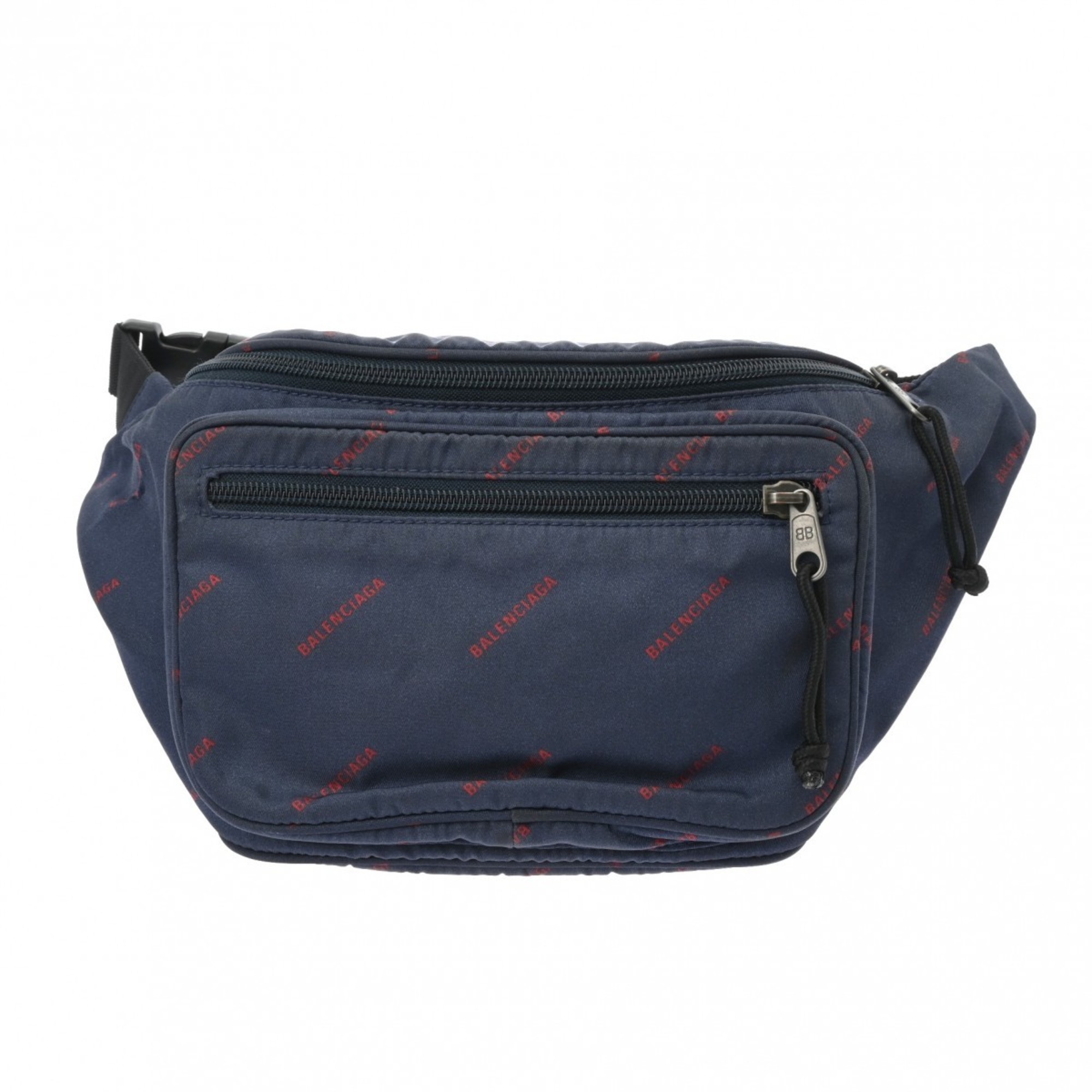 BALENCIAGA Explorer Belt Bag Navy 482389 Men's Nylon Body