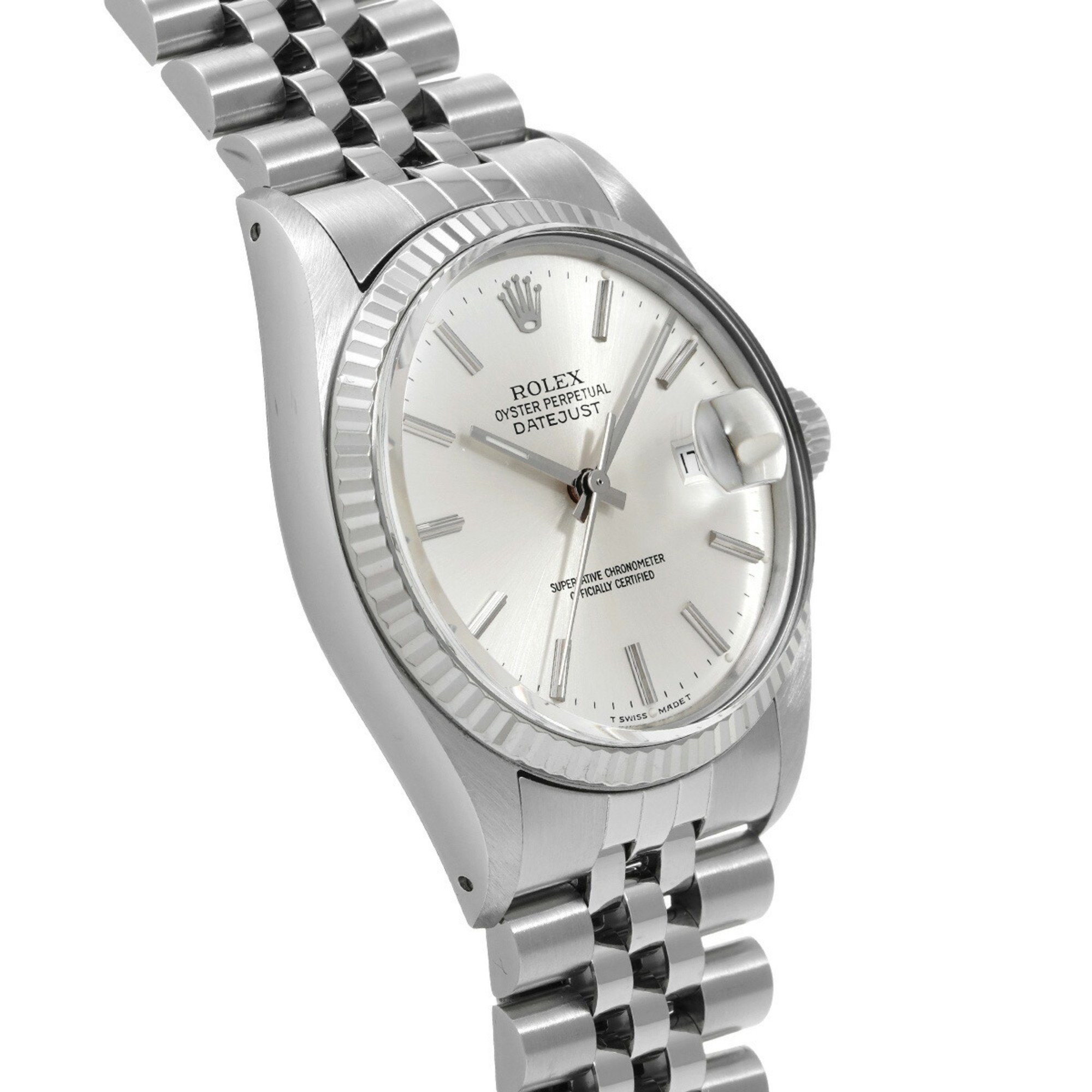 ROLEX Rolex Datejust 16014 Boys SS/WG Watch Automatic