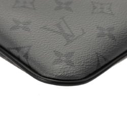 LOUIS VUITTON Louis Vuitton Monogram Eclipse Trio Pouch Black/Grey - Men's Leather