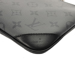 LOUIS VUITTON Louis Vuitton Monogram Eclipse Trio Pouch Black/Grey - Men's Leather