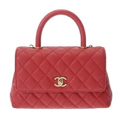 CHANEL XS Red A92990 Women's Caviar Skin Bag