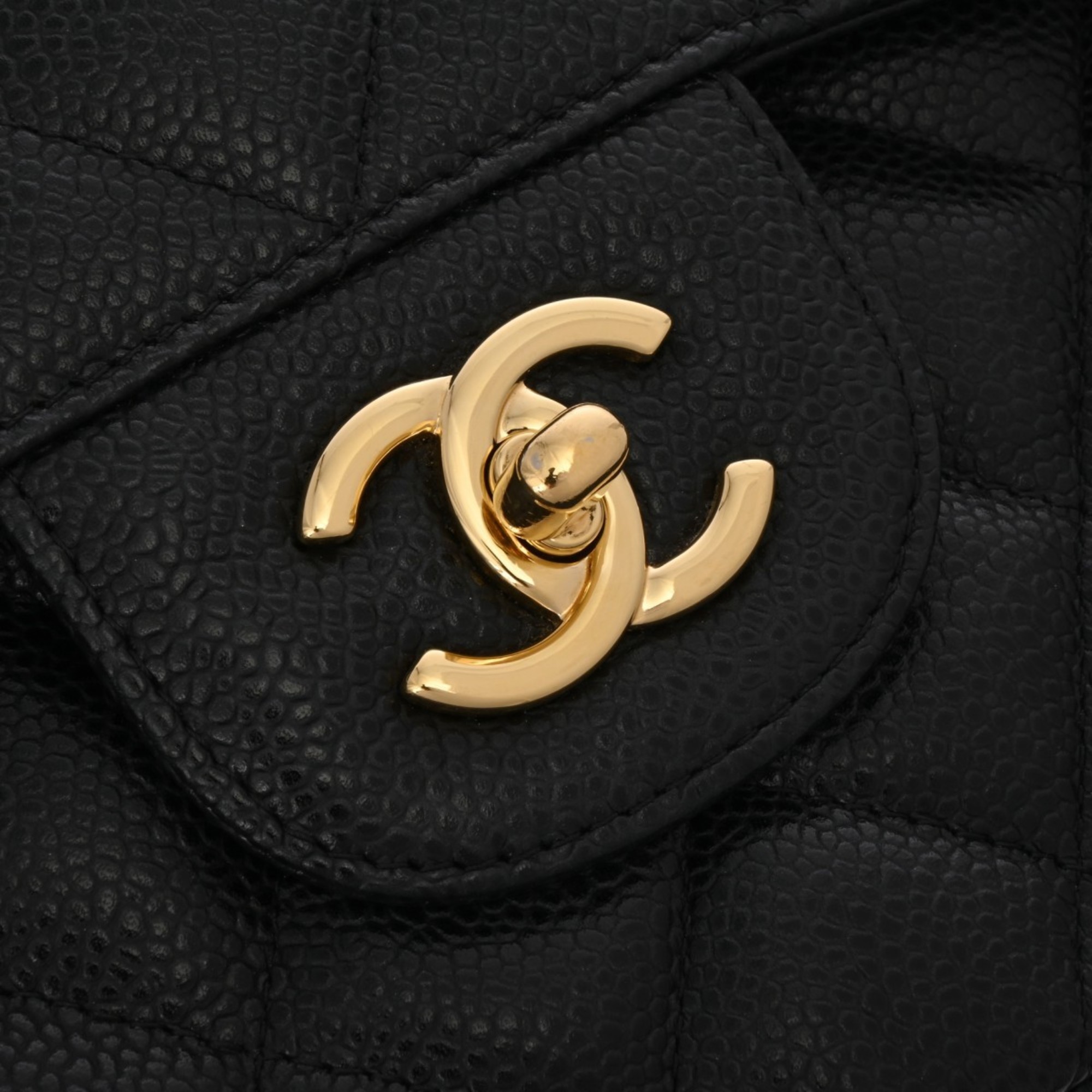 CHANEL Chanel Matelasse Chain Shoulder Bag 30cm Black A58600 Women's Caviar Skin