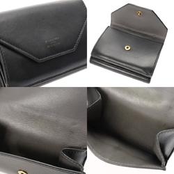 BALENCIAGA Balenciaga Envelope Wallet Black 736730 Women's Leather Tri-fold