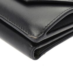 BALENCIAGA Balenciaga Envelope Wallet Black 736730 Women's Leather Tri-fold