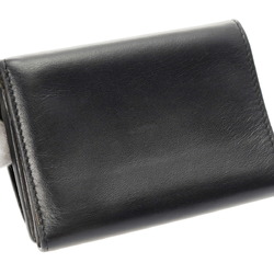 BALENCIAGA Balenciaga Envelope Wallet Black 736730 Women's Leather Tri-fold