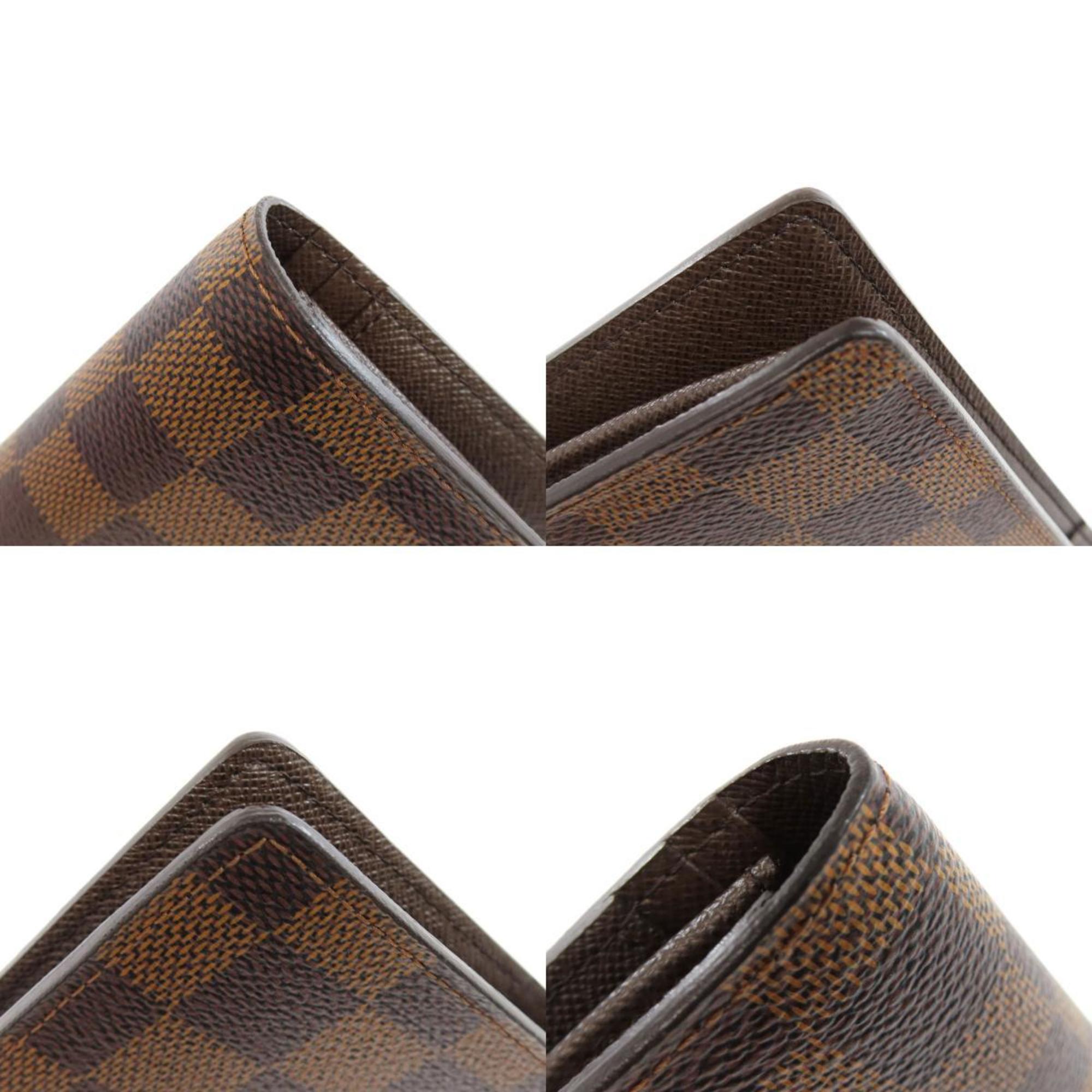 Louis Vuitton N60017 Portefeuille Brazza Old Long Wallet Damier Canvas Women's LOUIS VUITTON