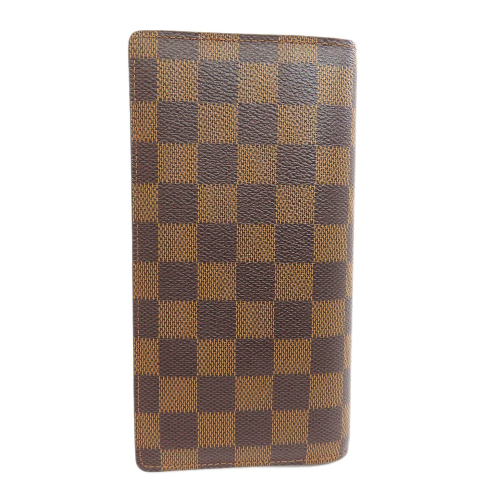 Louis Vuitton N60017 Portefeuille Brazza Old Long Wallet Damier Canvas Women's LOUIS VUITTON