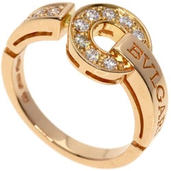 BVLGARI Diamond Ring, 18K Pink Gold for Women