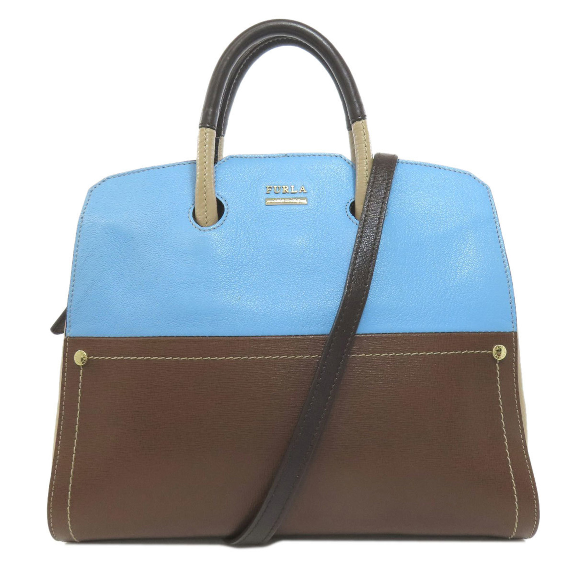 Furla handbag leather for women