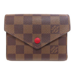 Louis Vuitton N41659 Portefeuille Victorine Bi-fold Wallet Damier Canvas Women's LOUIS VUITTON