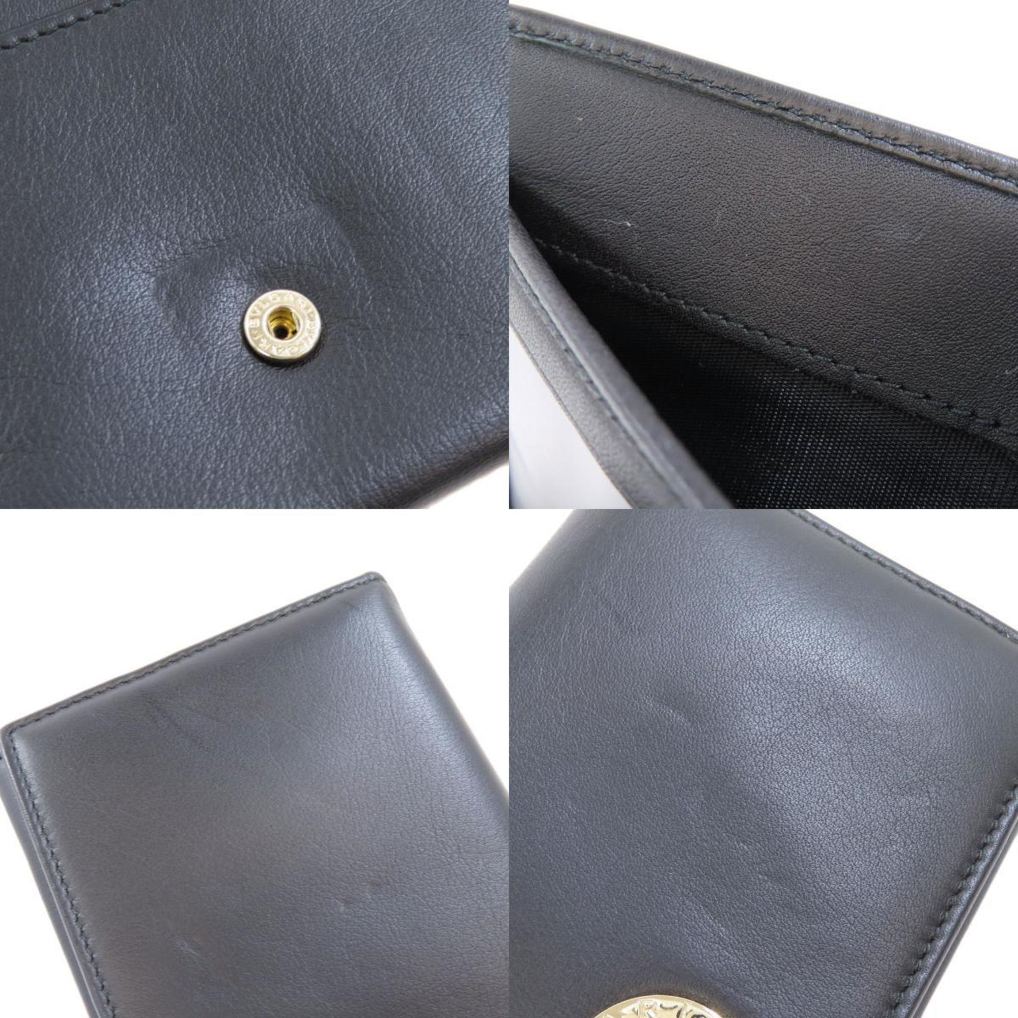 BVLGARI Long Wallet Leather Women's