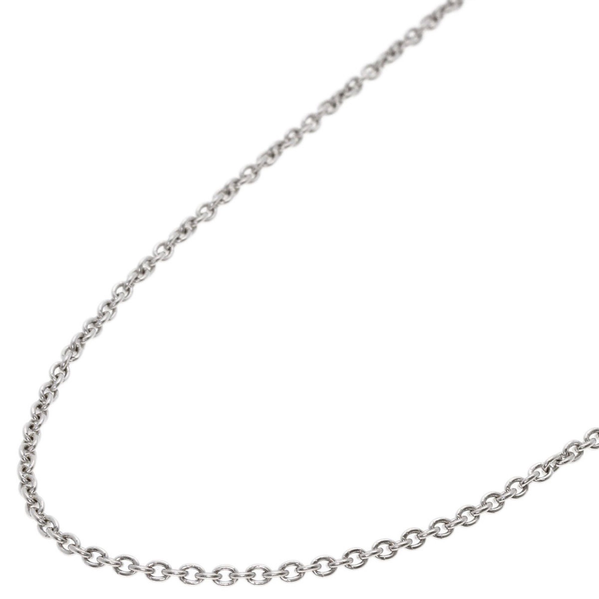 BVLGARI Chain 40cm Necklace K18 White Gold Women's