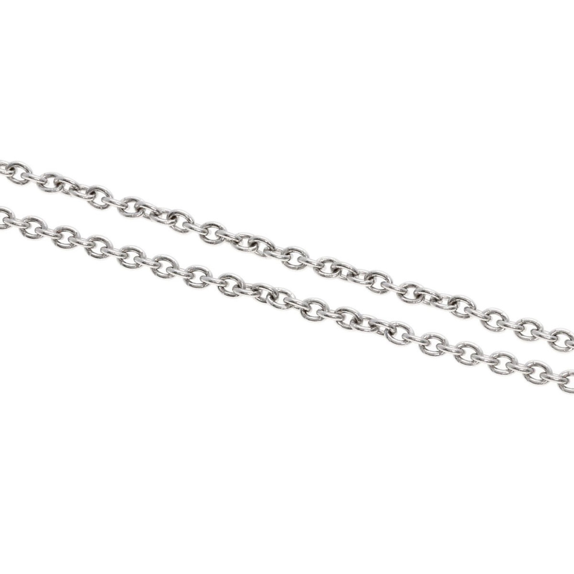 BVLGARI Chain 40cm Necklace K18 White Gold Women's