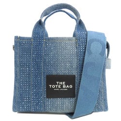 MARC JACOBS Crystal The Tote Handbag Denim Women's