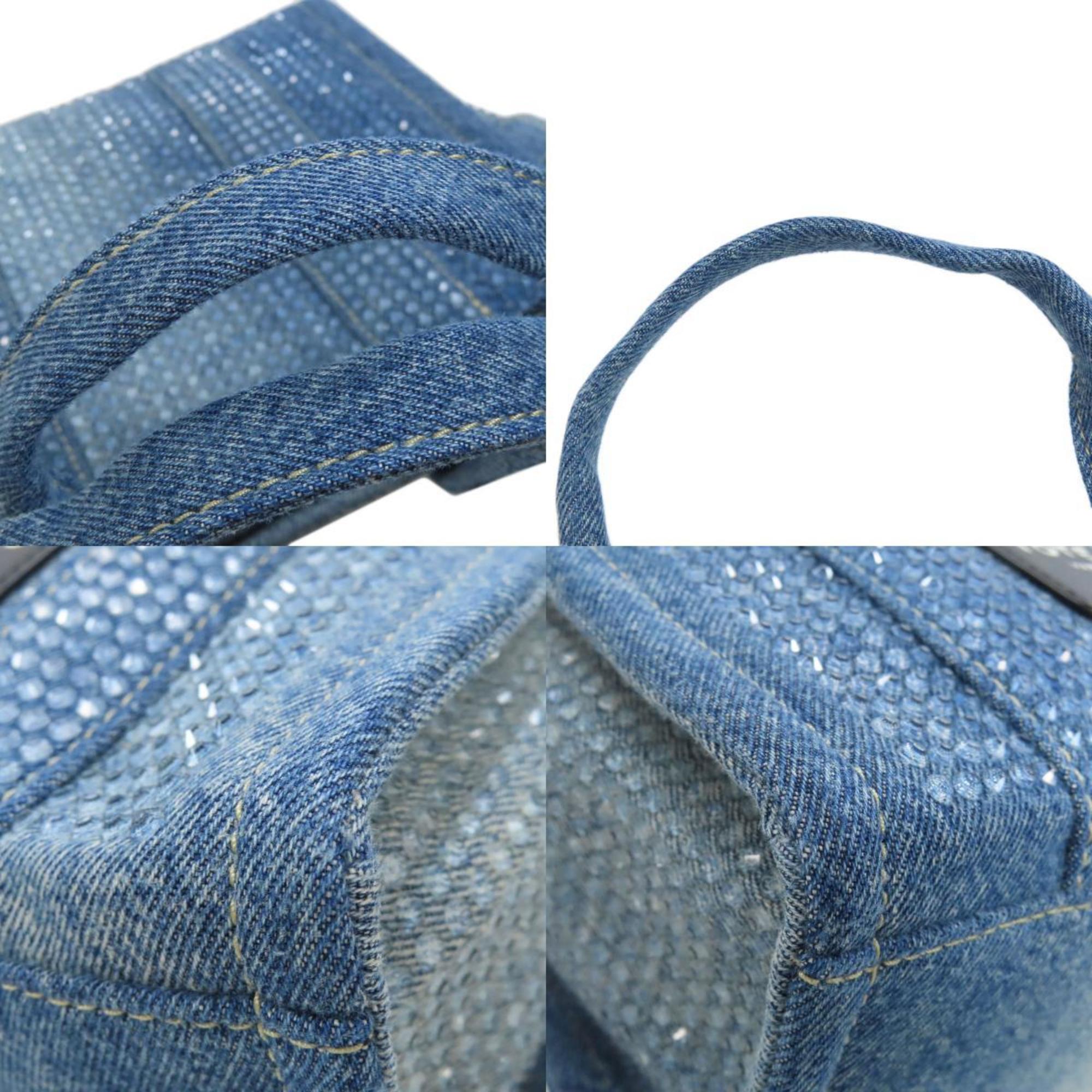 MARC JACOBS Crystal The Tote Handbag Denim Women's