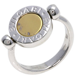 BVLGARI Flip Onyx Ring K18 White Gold K18YG Women's