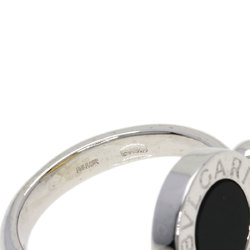 BVLGARI Flip Onyx Ring K18 White Gold K18YG Women's