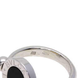 BVLGARI Flip Onyx Ring K18 White Gold K18YG Women's