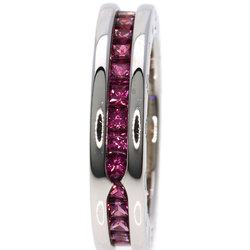 BVLGARI B-zero1 XS 1 Band Garnet #49 Ring, K18 White Gold, Women's