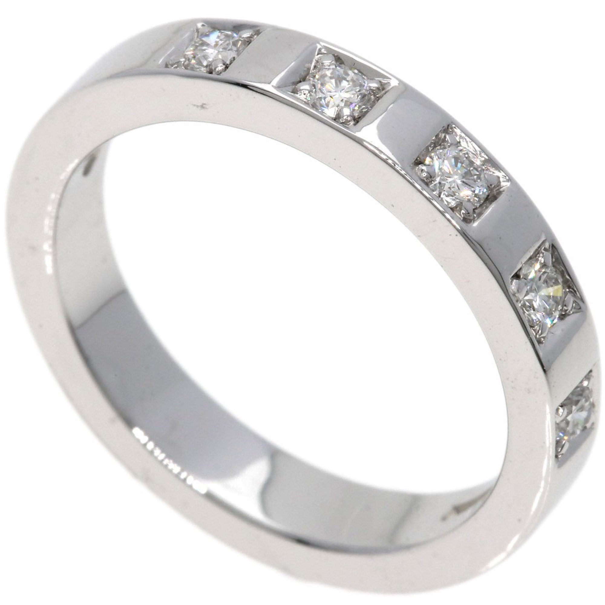 BVLGARI Marry Me Wedding 5P Diamond Ring, K18 White Gold, Women's