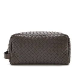 Bottega Veneta Intrecciato Women's Intrecciato Clutch Bag Brown,Dark Brown