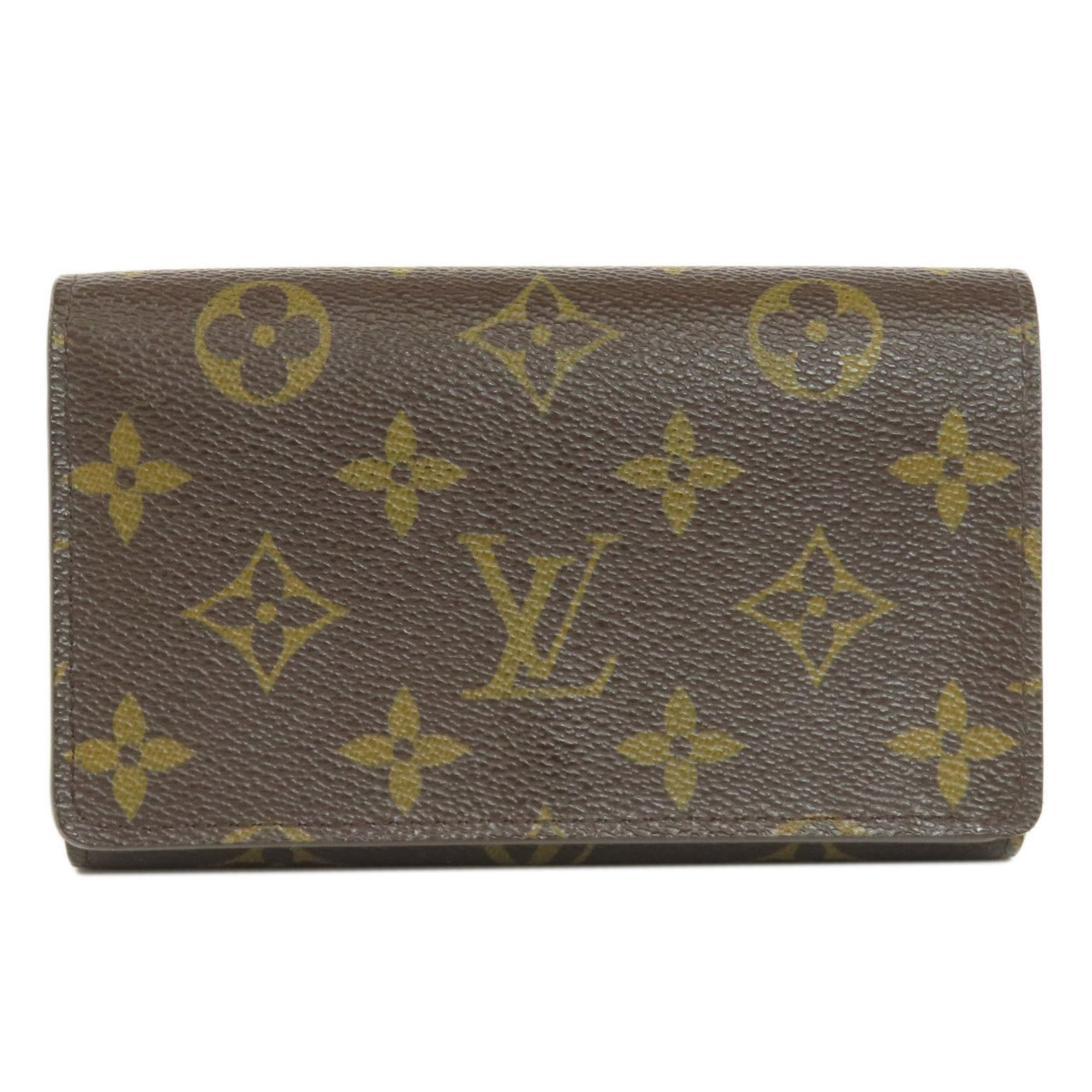 Louis Vuitton M61736 Portefeuille Tresor Bi-fold Wallet Monogram Canvas Women's LOUIS VUITTON