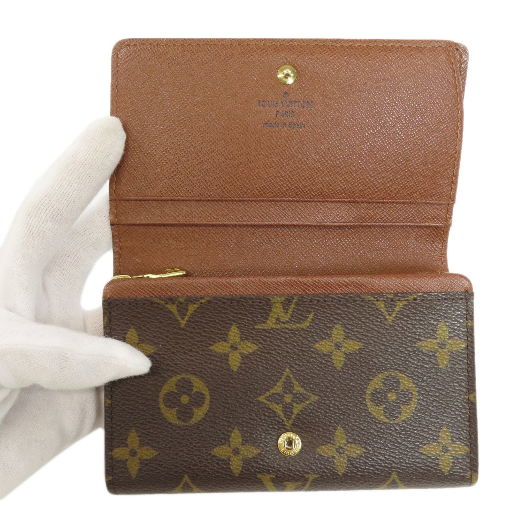 Louis Vuitton M61736 Portefeuille Tresor Bi-fold Wallet Monogram Canvas Women's LOUIS VUITTON