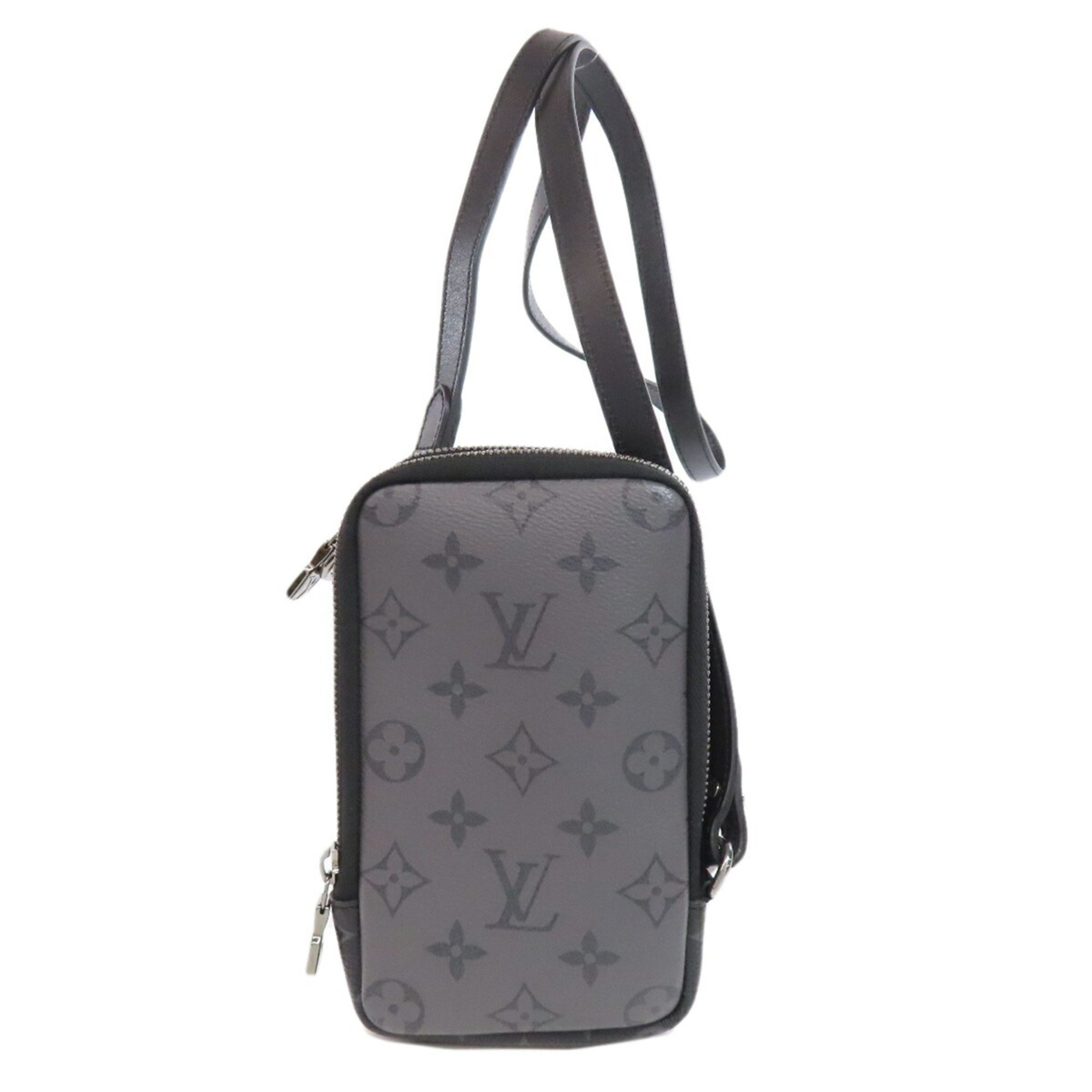 Louis Vuitton M69534 Double Phone Pouch Shoulder Strap Monogram Eclipse Men's LOUIS VUITTON